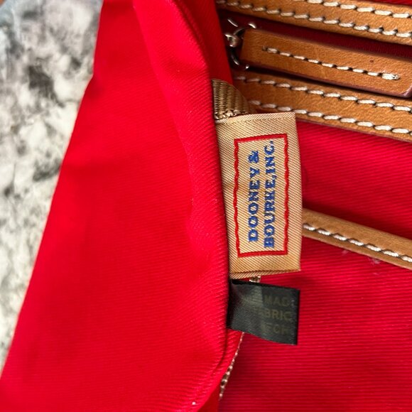 Dooney & Bourke RED Leather Hobo Shoulder Bag - Like New! - Picture 5 of 11